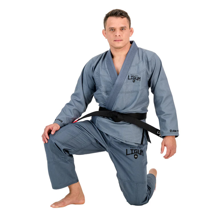 Ligum 450GSM Dark Grey Jiu Jitsu Gi - Grappling - Competition Grade