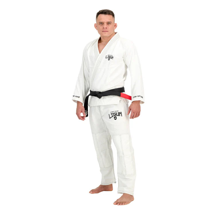 Ligum 450GSM White Jiu Jitsu Gi - Grappling - Competition Grade
