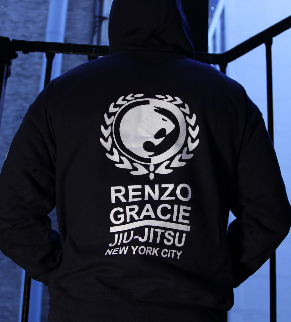 Renzo Gracie Jiu Jitsu Cotton Hoodie - Black
