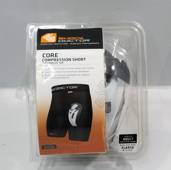 shock doctor | Shorts | Shock Doctor Core Compression Short With Bio Flex Cup Sz Xl 3639 Damaged Pkg | Poshmark