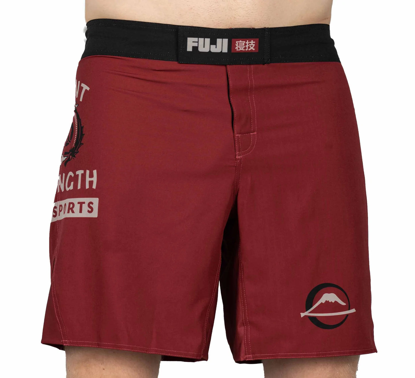 Fuji Valiant Strength Fight Shorts Maroon