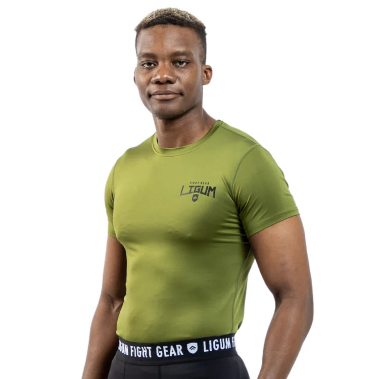 Ligum Imperium Compression T - Olive Green