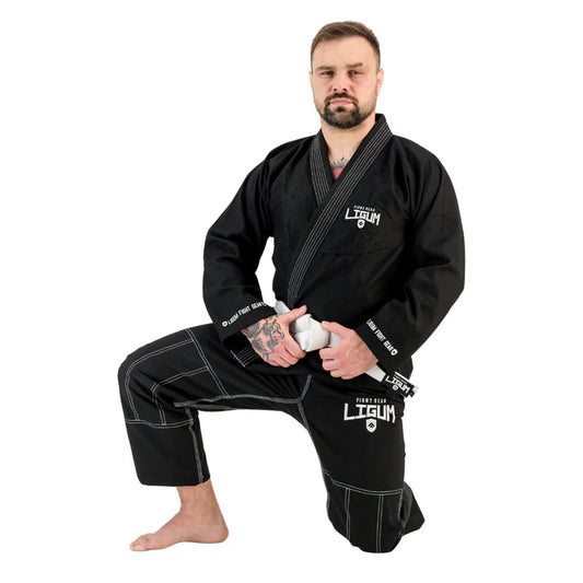 Ligum 450GSM Black Jiu Jitsu Gi - Grappling - Competition Grade