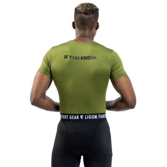 Ligum Imperium Compression T - Olive Green